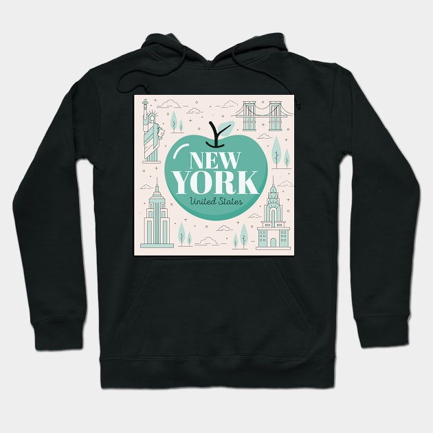 New York City Hoodie by timegraf